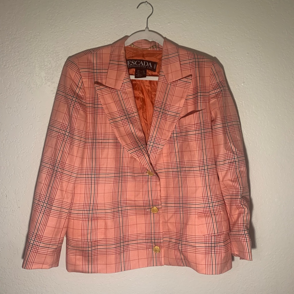 Escada women’s blazer vintage pattern size 38 magaretha ley